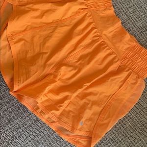 Balance athletica Orange breeze shorts (small)